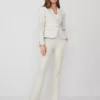 The Petite Trouser In Stretch Cotton Tahini -Anntaylor Shop 850417 6685