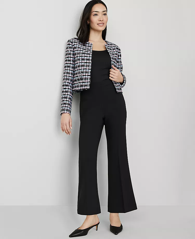 The Petite Side-Zip Flare Pant Black 3 The Petite Side-Zip Flare Pant Black