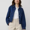 Petite Weekend Collection Denim Jacket Medium Wash -Anntaylor Shop 850489 9734