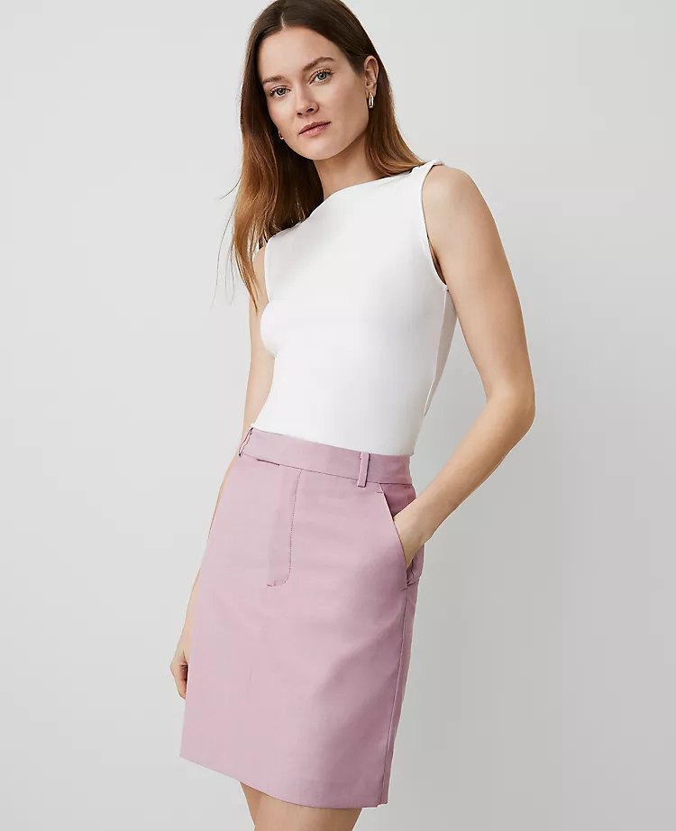 The Petite Trouser Mini Pocket Skirt Rosy Mauve 3 The Petite Trouser Mini Pocket Skirt Rosy Mauve