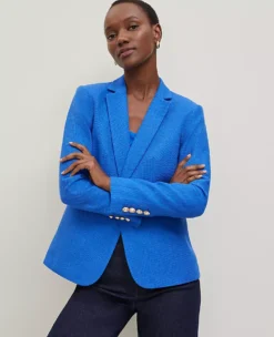 The Petite Hutton Blazer Power Blue -Anntaylor Shop 850580 3141 ALT2