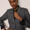The Greenwich Blazer In Herringbone Grey/White Combo 1 The Greenwich Blazer In Herringbone Grey/White Combo -Anntaylor Shop 850803 019341
