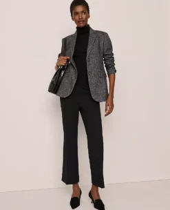 The Greenwich Blazer In Herringbone Grey/White Combo -Anntaylor Shop 850803 019341 ALT3
