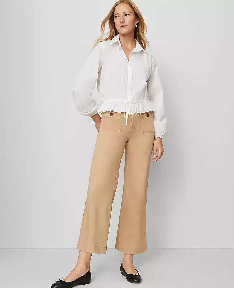 Weekend Collection Tie Waist Popover White 5 Weekend Collection Tie Waist Popover White - Image 3