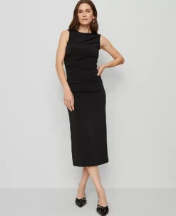 Knit Ruched Sheath Dress Black 5 Knit Ruched Sheath Dress Black -Anntaylor Shop 850930 2222
