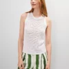 Petite Open Stitch Sweater Shell White -Anntaylor Shop 850954 9000