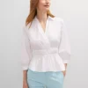 Petite Collared Blouse White 1 Petite Collared Blouse White -Anntaylor Shop 851056 9000