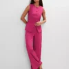 The Petite Statement Palazzo Pant Berry Splash 1 The Petite Statement Palazzo Pant Berry Splash -Anntaylor Shop 851121 019799