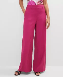 The Petite Statement Palazzo Pant Berry Splash -Anntaylor Shop 851121 019799 ALT1
