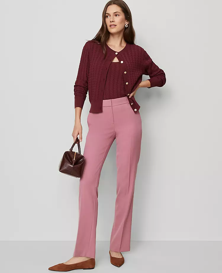 The Petite Straight Pant Smokey Rose 6 The Petite Straight Pant Smokey Rose - Image 4