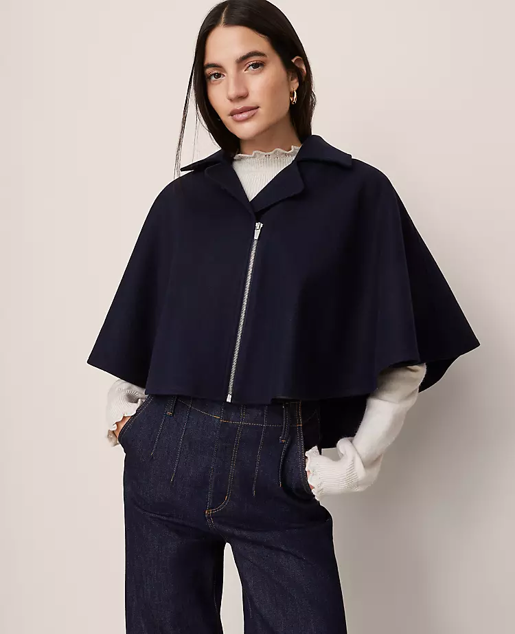Cropped Zip Poncho Night Sky 3 Cropped Zip Poncho Night Sky