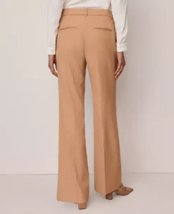 The Flare Trouser — Curvy Fit Sesame 5 The Flare Trouser — Curvy Fit Sesame -Anntaylor Shop 851432 7003 ALT1