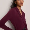 Petite Shawl Collar Wrap Top Poised Plum 2 Petite Shawl Collar Wrap Top Poised Plum -Anntaylor Shop 851493 9536