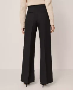 The Tailored Wide-Leg Trouser Black -Anntaylor Shop 851617 2222 ALT2