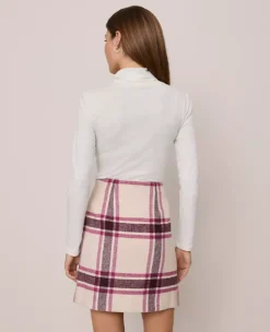 Weekend Collection Petite Plaid Mini Skirt Seedpearl 8 Weekend Collection Petite Plaid Mini Skirt Seedpearl -Anntaylor Shop 851618 525634 ALT1