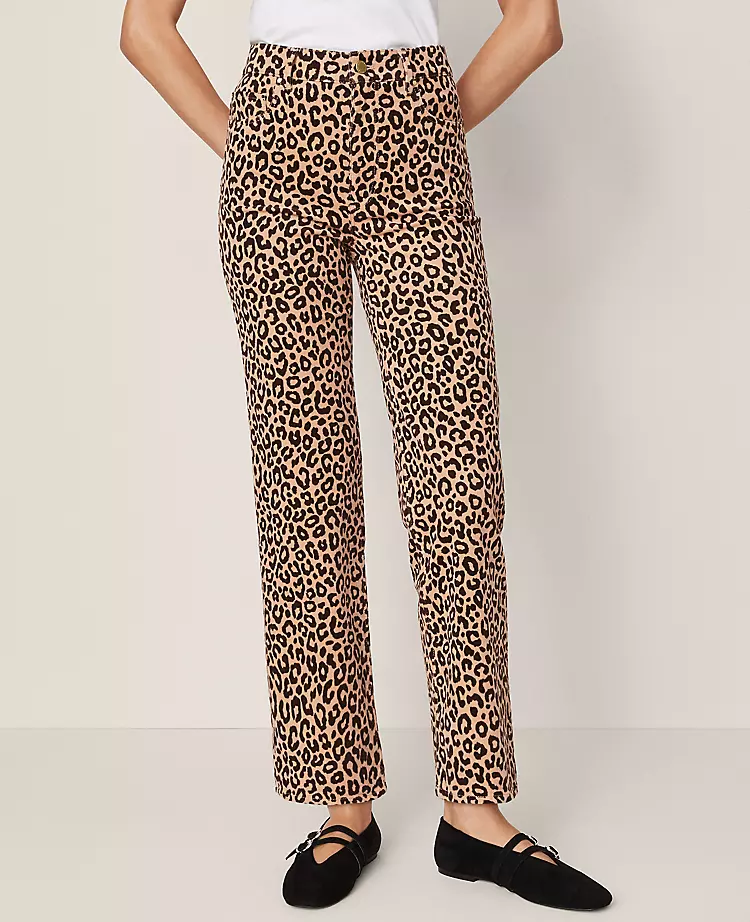 Petite Weekend Collection High Rise Corduroy Pant In Animal Print Cafe Au Lait 5 Petite Weekend Collection High Rise Corduroy Pant In Animal Print Cafe Au Lait - Image 3