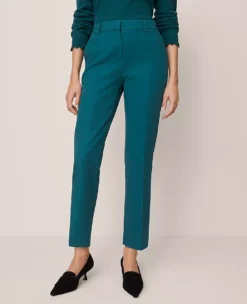 The Petite Eva Ankle Pant — Curvy Fit Deep Atlantic Teal