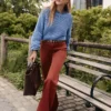 Petite Weekend Collection Go-Everywhere Flare Pant Smoked Paprika 1 Petite Weekend Collection Go-Everywhere Flare Pant Smoked Paprika -Anntaylor Shop 851664 1488 MKTG1