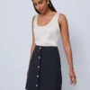 Petite Pocket Skirt In Ponte Carbon Navy -Anntaylor Shop 851674 2288