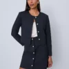 The Petite Crew Neck Jacket In Ponte Carbon Navy 1 The Petite Crew Neck Jacket In Ponte Carbon Navy -Anntaylor Shop 851704 2288