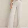Haven Well Within Organic Cotton Ribbed Straight Leg Pants Full Moon Grey 1 Haven Well Within Organic Cotton Ribbed Straight Leg Pants Full Moon Grey -Anntaylor Shop 852193 0305
