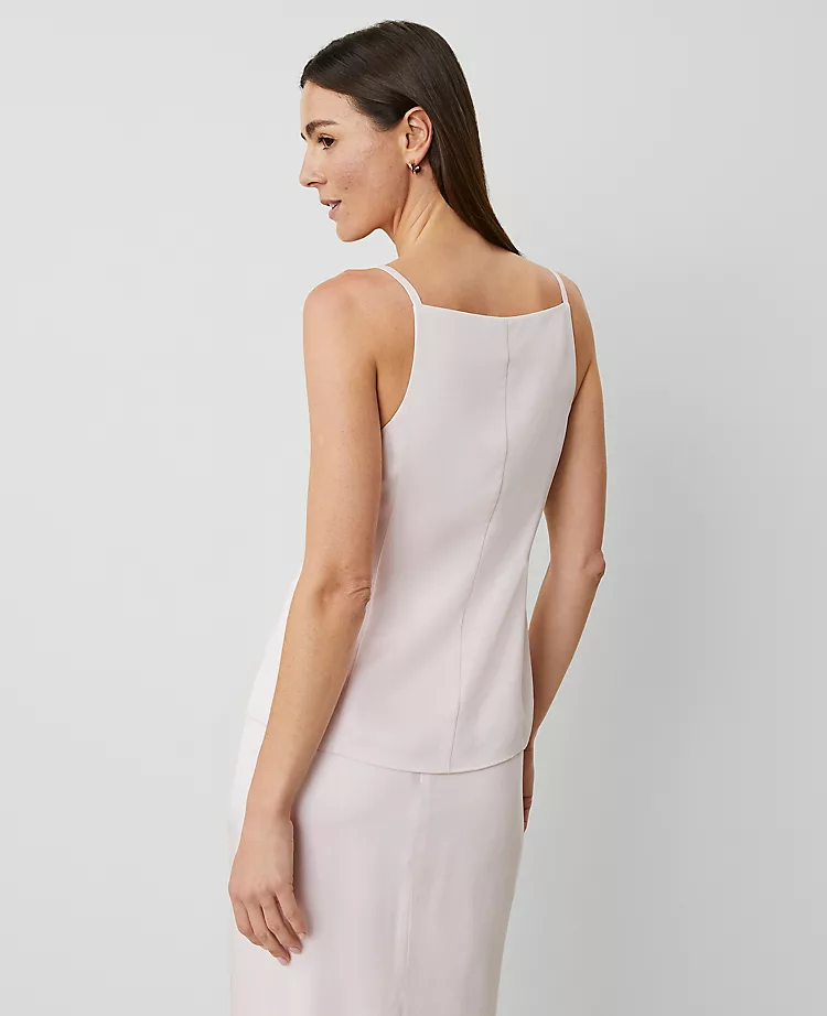 Petite Strappy Vest Top Pale Peony 5 Petite Strappy Vest Top Pale Peony - Image 3
