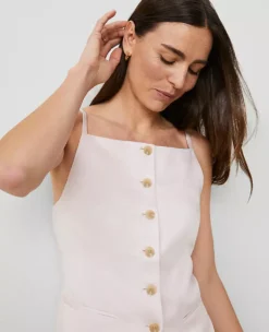 Petite Strappy Vest Top Pale Peony 9 Petite Strappy Vest Top Pale Peony -Anntaylor Shop 852295 2086 ALT2