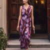Floral Twist Maxi Dress B Windsor Wine -Anntaylor Shop 852327 522831 MKTG1