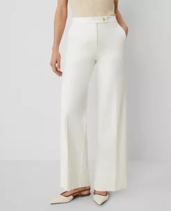 The Petite Modern Wide-Leg Pant Winter White 8 The Petite Modern Wide-Leg Pant Winter White -Anntaylor Shop 852431 9192 ALT1