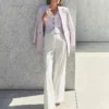 The Petite Modern Wide-Leg Pant Winter White 2 The Petite Modern Wide-Leg Pant Winter White -Anntaylor Shop 852431 9192 MKTG1