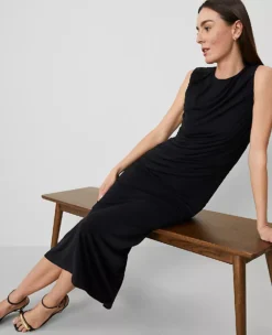 Petite Knit Midi Sheath Dress Black 7 Petite Knit Midi Sheath Dress Black -Anntaylor Shop 852452 2222 ALT3