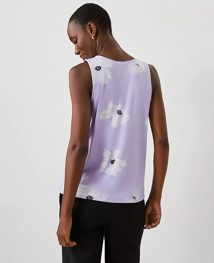 Petite Floral Mixed Media Shell Lilac Bud 4 Petite Floral Mixed Media Shell Lilac Bud - Image 2