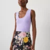 Petite Modern Scoop Neck Tank Top Radiant Amethyst -Anntaylor Shop 852543 1207