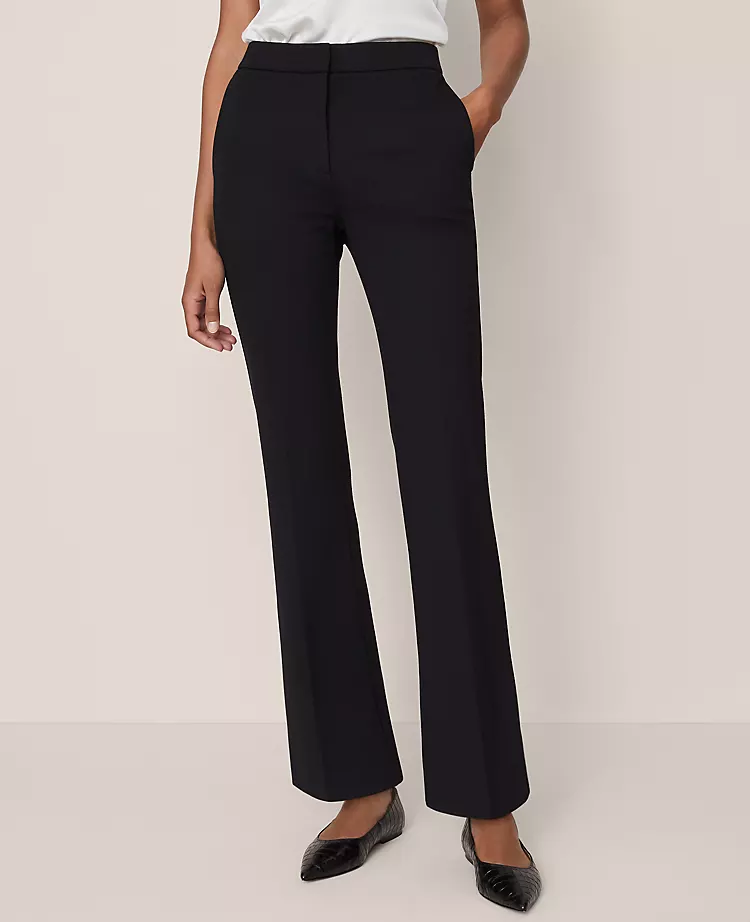 The Skinny Flare Pant In Ponte Black 4 The Skinny Flare Pant In Ponte Black - Image 2
