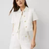 Petite Tailored Tweed Jacket White 1 Petite Tailored Tweed Jacket White -Anntaylor Shop 852744 9000