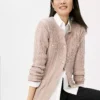 Long Cable Cardigan Vintage Taupe Melange -Anntaylor Shop 852768 0732 MKTG1