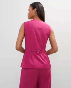 The Long Crew Neck Vest Berry Splash 6 The Long Crew Neck Vest Berry Splash -Anntaylor Shop 852776 019799 ALT1