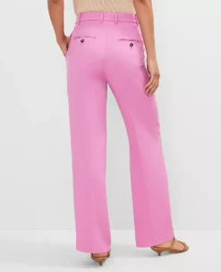 The Petite Straight Trouser In Twill Pink Orchid 7 The Petite Straight Trouser In Twill Pink Orchid -Anntaylor Shop 852819 019664 ALT2