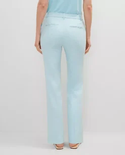 The Petite Sophia Pant In Texture - Curvy Fit Gulf Stream Blue -Anntaylor Shop 852882 1352 ALT1