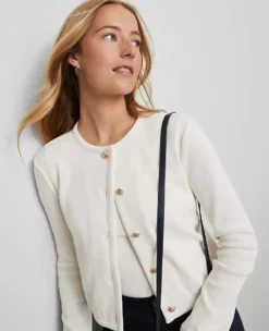 Petite Weekend Collection Knit Jacket Winter White