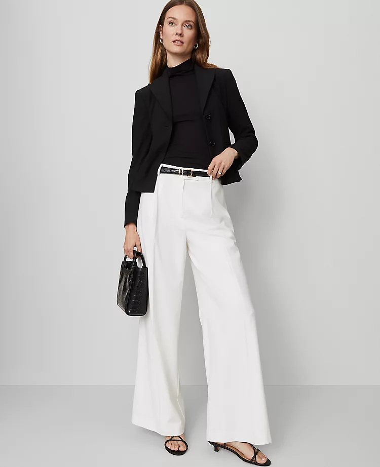 The Shorter Two Button Blazer In Bi-Stretch Black 6 The Shorter Two Button Blazer In Bi-Stretch Black - Image 4