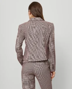 The Newbury Blazer In Houndstooth Poised Plum 7 The Newbury Blazer In Houndstooth Poised Plum -Anntaylor Shop 852936 522582 ALT1