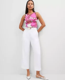 Petite Floral Knit Shell Rose Violet -Anntaylor Shop 852943 8021 ALT3