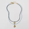 Shell Corded Pendant Necklace Goldtone -Anntaylor Shop 852945 018627