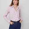 Striped Relaxed Perfect Shirt Budding Blossom 2 Striped Relaxed Perfect Shirt Budding Blossom -Anntaylor Shop 853022 522585