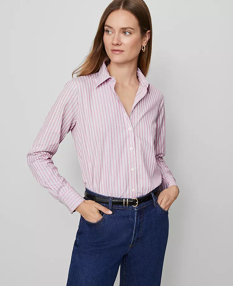 Striped Relaxed Perfect Shirt Budding Blossom 3 Striped Relaxed Perfect Shirt Budding Blossom