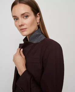 The One-Button Blazer Classic Burgundy -Anntaylor Shop 853031 019903 ALT2