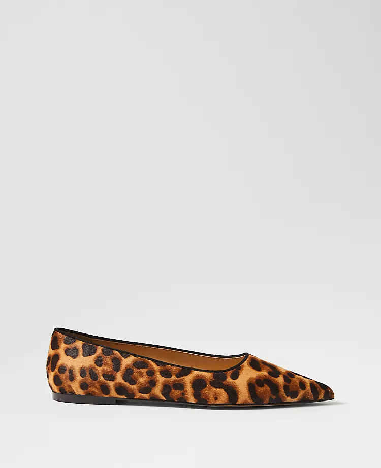 Weekend Collection Animal Print Haircalf Pointy Toe Ballet Flat Brown Multi 3 Weekend Collection Animal Print Haircalf Pointy Toe Ballet Flat Brown Multi