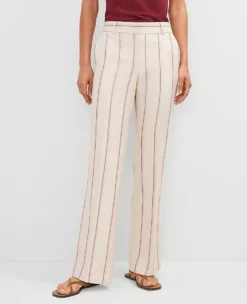 The Petite Jayne Trouser In Pinstripe Flax 8 The Petite Jayne Trouser In Pinstripe Flax -Anntaylor Shop 853133 519986 ALT1