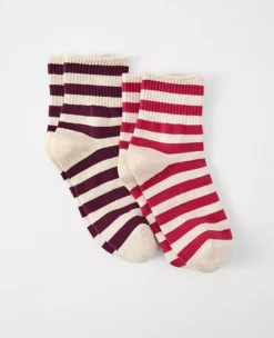 Weekend Collection Striped Ankle Sock Set Strawberry Shortcake